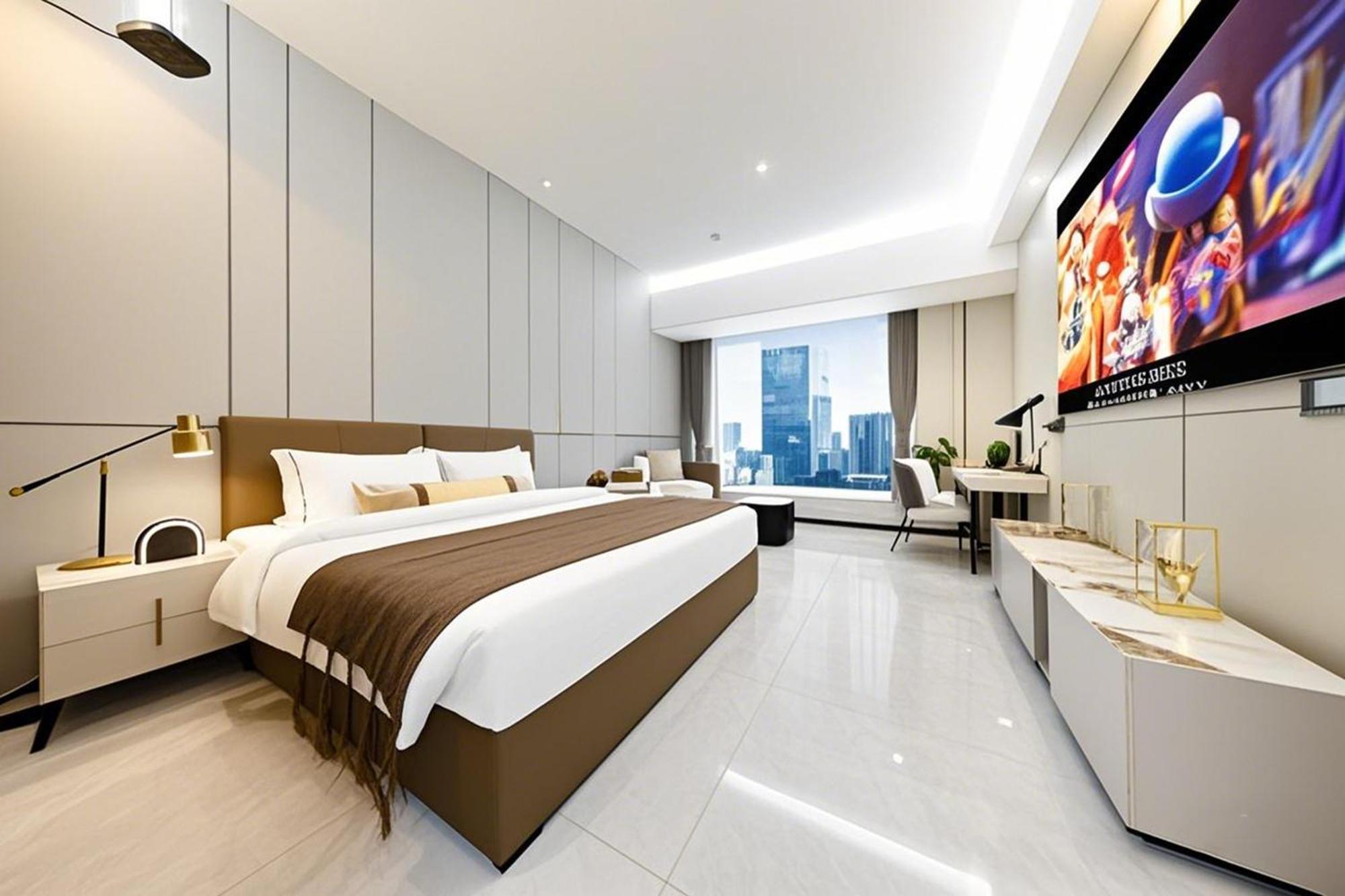 Yu Manju High-Floor Huge-Screen Audiovisual Hotel-Guangzhou Tower Zhujiang New Town Sports West Road Branch Exterior foto